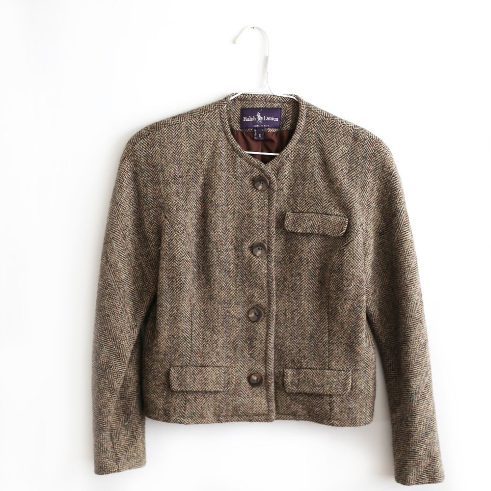 Ralph Lauren Purple Label 100% Wool Riding Jacket